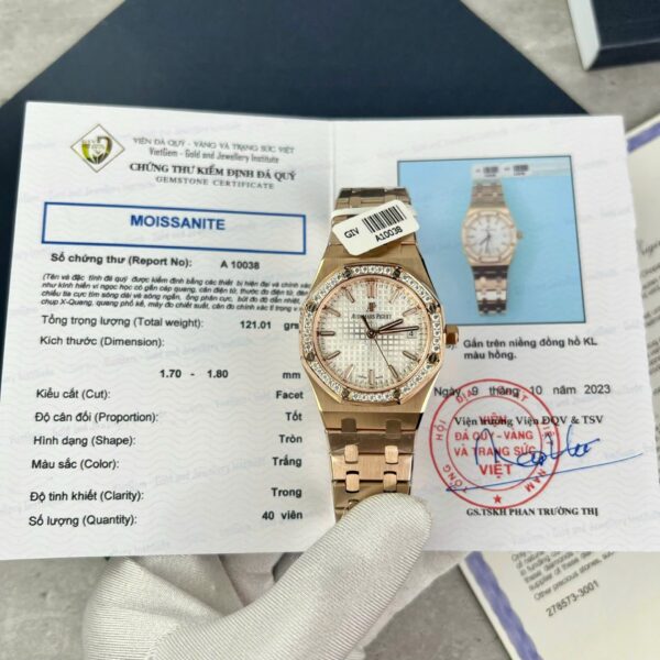 Audemars Piguet Royal Oak Custom Bezel Diamonds Moissanite Hong Kong 34mm