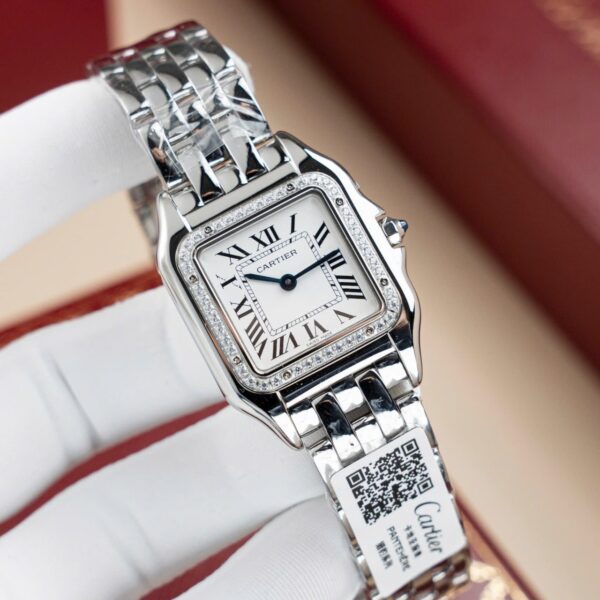 Cartier Panthere W2PN0007 Replica Watch White Dial Metal Wire 27x37mm