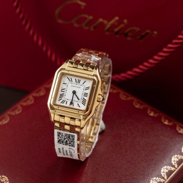 Cartier Panthere WGPN0009 Fake Watch White Dial Metal Wire 27x37mm