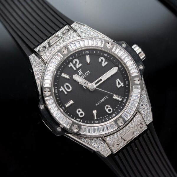 Hublot Replica Watch Big Bang One Click Black Dial Rubber Strap 39mm