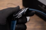 Hublot Classic Fusion Ceramic Blue Dial Replica Watch Leather Strap GS Factory 42mm - Image 6
