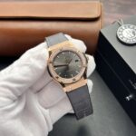 Hublot Classic Fusion King Gold Replica Watch With Moissanite Diamond 42mm - Image 3