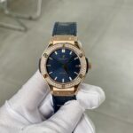 Hublot Classic Fusion Blue With Diamond Bezel Super Clone Watch HB Factory 38mm