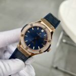 Hublot Classic Fusion Blue With Diamond Bezel Super Clone Watch HB Factory 38mm - Image 2