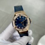 Hublot Classic Fusion Blue With Diamond Bezel Super Clone Watch HB Factory 38mm - Image 3