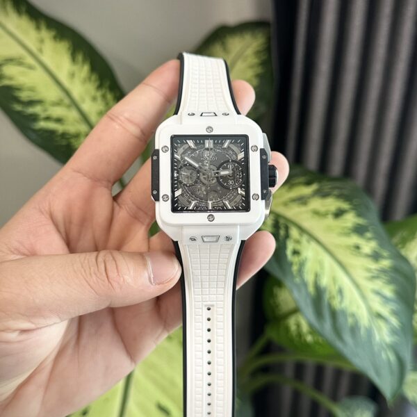 Hublot Replica Watches Square Bang Unico Ceramic White BBF Factory 42mm