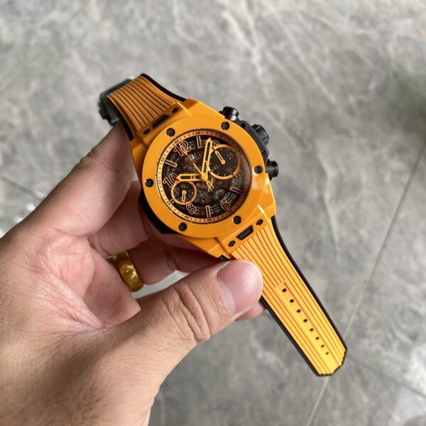 Hubot Big Bang Unico Orange Ceramic Best Replica Watch BBF Factory 42mm