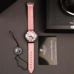 Hublot Classic Fusion Replica Watches Dial Mother Of Pearl Pink + Moissanite Diamonds 33mm