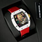 Richard Mille Super Clone Watches RM88 Smiley White Ceramic Fabic Nato Strap 42mm - Image 4