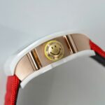 Richard Mille Super Clone Watches RM88 Smiley White Ceramic Fabic Nato Strap 42mm - Image 8