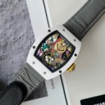 Richard Mille Super Clone Watch RM88 Smiley Fabic Nato Gray 42mm - Image 2