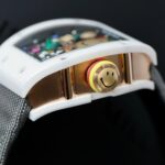 Richard Mille Super Clone Watch RM88 Smiley Fabic Nato Gray 42mm - Image 7