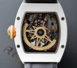 Richard Mille Super Clone Watch RM88 Smiley Fabic Nato Gray 42mm - Image 8