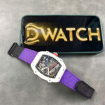 Richard Mille RM67-02 Refined Case White Carbon Super Light 37 Grams 38.7×47.52mm Super Clone