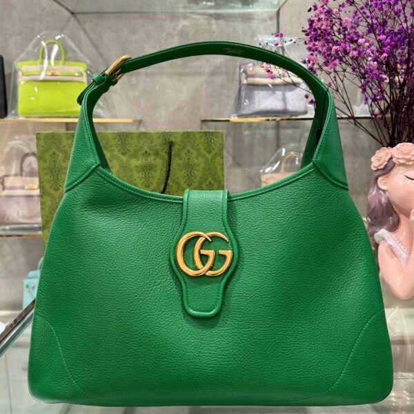 Gucci Aphrodite Medium Shoulder Bag Green Color 39mm