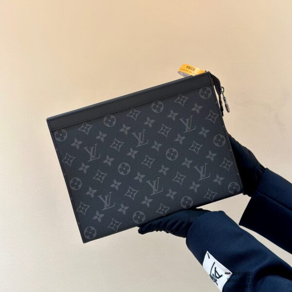 Louis Vuitton Pochette Voyage MM Monogram Eclipse Graphite 26cm Bag