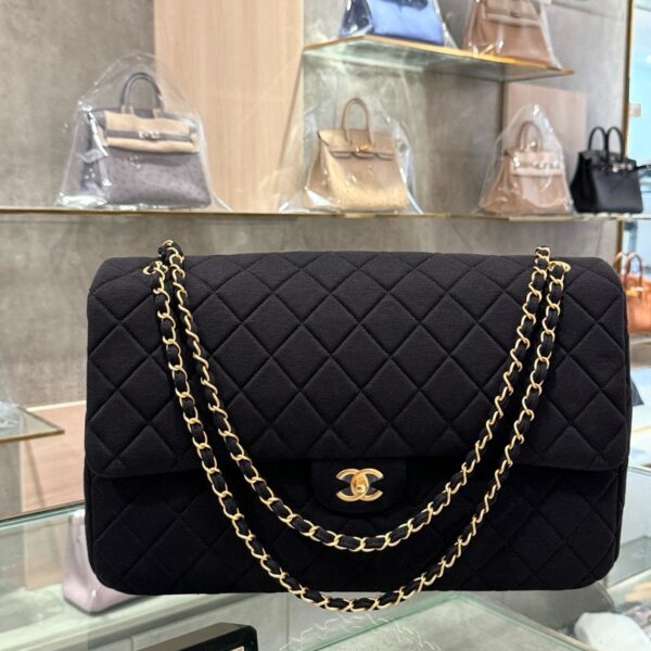 Chanel Replica 11 Women's Black Handbag with Gold Lock 40x26x12cm