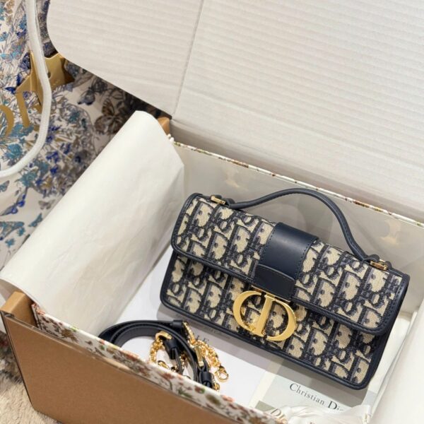 Dior Montaigne Premium Women's Canvas Bag 20x10x4cm