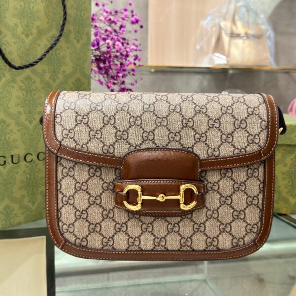 Gucci 1955 Horsebit Shoulder Bag Like Auth 25cm