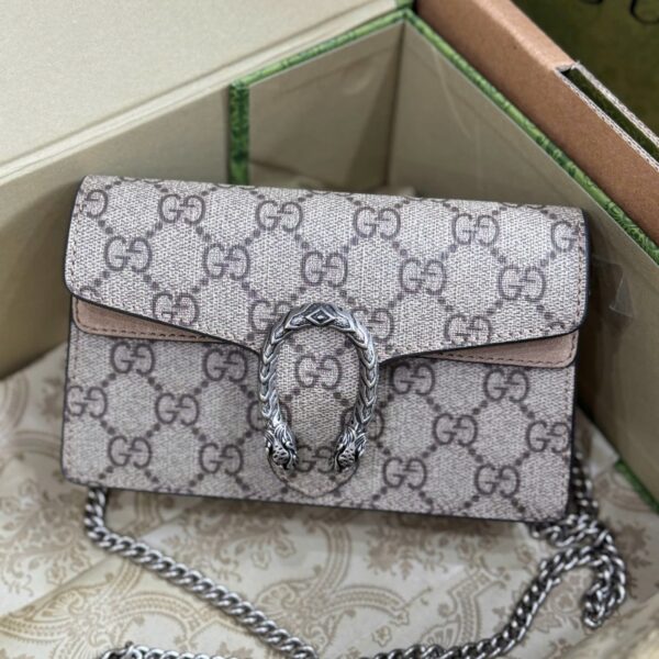 Gucci Dionysus Mini Monogram Supreme Pattern Handbag 16.5x10x4.5cm
