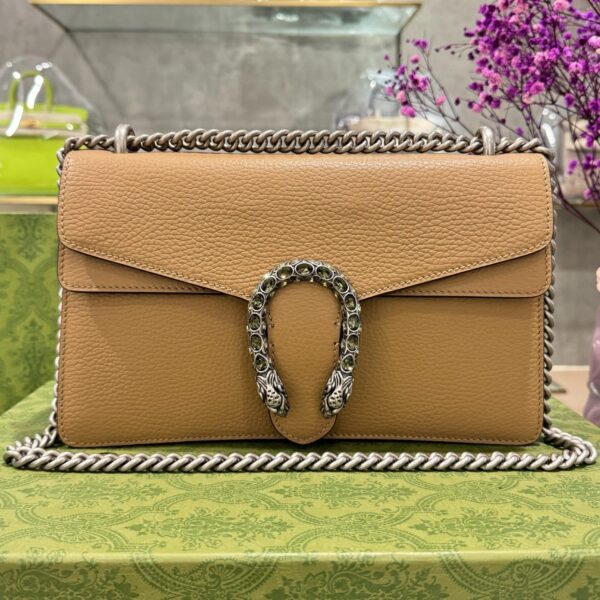 Gucci Dionysus Super Premium Brown Genuine Leather 28cm Handbag