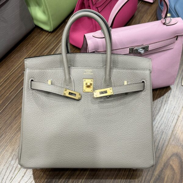 Hermes Birkin Bag PHW Togo Replica Replica 11 Gray Colors Gold Lock 25cm