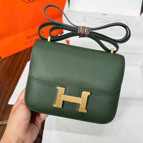 Hermes Constance Women's Moss Green Like Auth 18cm Handbag