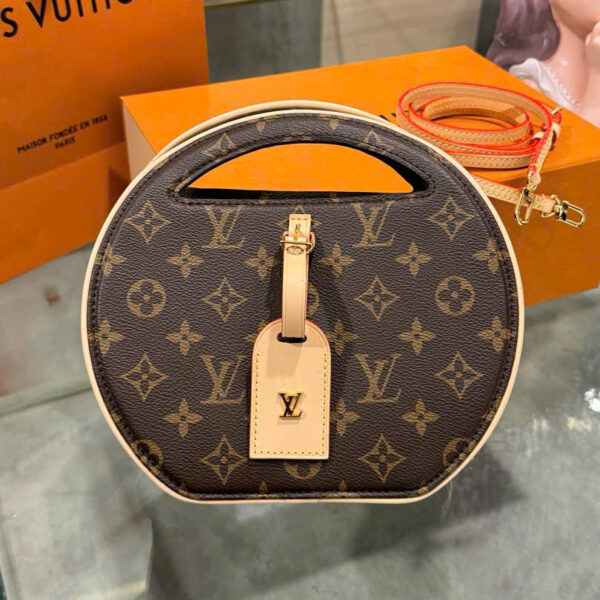 Louis Vuitton LV Around Me Monogram Pattern Handbag 22.5x21x7cm