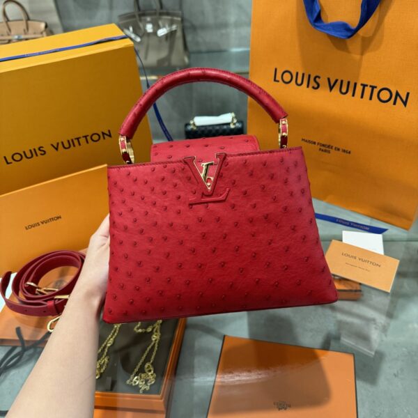 Louis Vuitton LV Capucines Ostrich Leather Imported VVIP 27cm Handbag