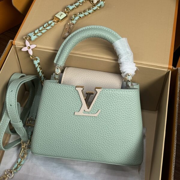Louis Vuitton LV Capucines Mini Like Auth Women's Green Bag 21x14x8cm