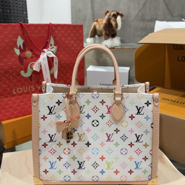Louis Vuitton LV OnTheGo Monogram High-End Pattern Bag 35x27x14cm