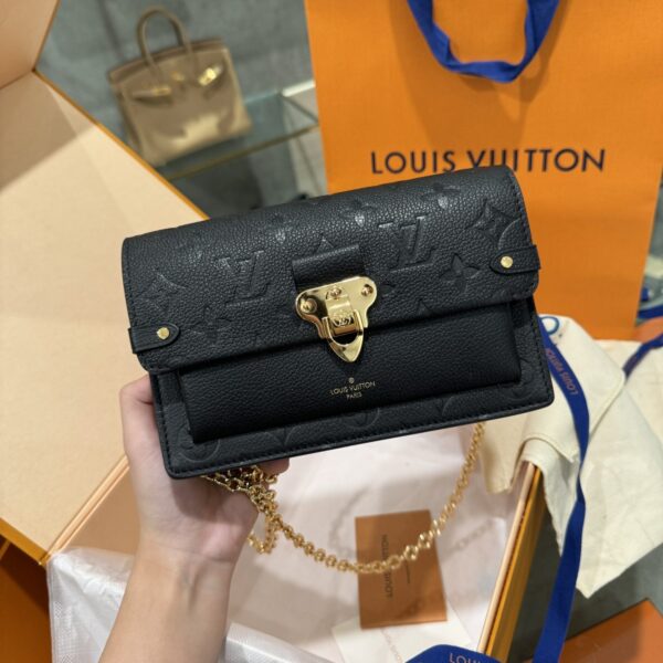 Louis Vuitton Vavin Chain Wallet Black Premium 19cm Bag