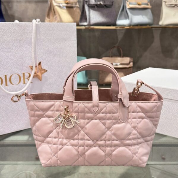 Women's Dior Hobo Super Premium Light Pink Handbag 28.5x19x21.5cm