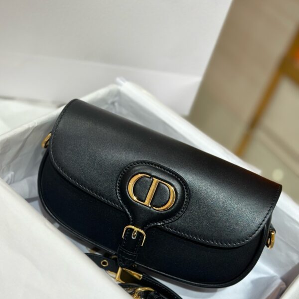 Dior Boby Premium Leather Women's Black Bag 21x12x5cm