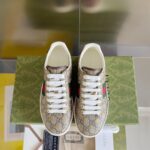 Gucci Classic Ace Series Embroidered Little Bee White Shoes - Image 7
