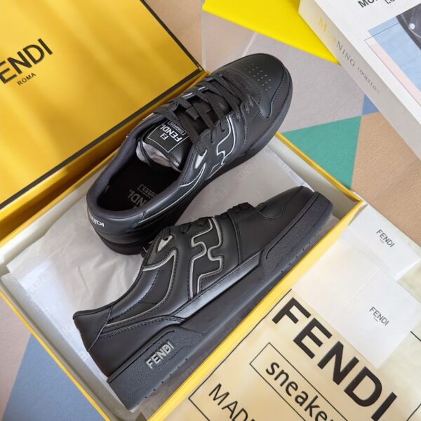 FENDI Match Leather Sneakers