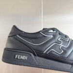 FENDI Match Leather Sneakers - Image 2