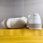 FENDI Match Leather Sneakers - Image 7