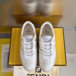 FENDI Match Leather Sneakers - Image 10