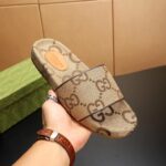 Gucci Maxi GG Canvas Slides - Image 6