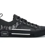Dior B23 Low Top Sneakers - Canvas Oblique Black