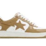 A Bathing Ape Bape Sta – Patent Leather White Khaki