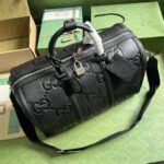 Gucci GG Embossed Leather Duffle Bag 725282 - Image 7