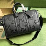 Gucci GG Embossed Leather Duffle Bag 725282 - Image 9