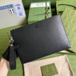 Gucci Calfskin Leather Gg Marmont Pouch 475317