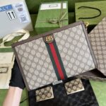 Gucci Balenciaga Hacker Project Web Bb Canvas Wristlet Clutch