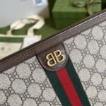 Gucci Balenciaga Hacker Project Web Bb Canvas Wristlet Clutch - Image 5