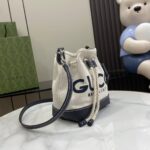 Gucci Print Mini Canvas Bucket Bag - Image 2