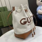 Gucci Print Small Canvas Bucket Bag - Image 2