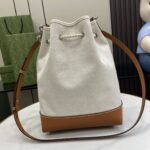 Gucci Print Small Canvas Bucket Bag - Image 3